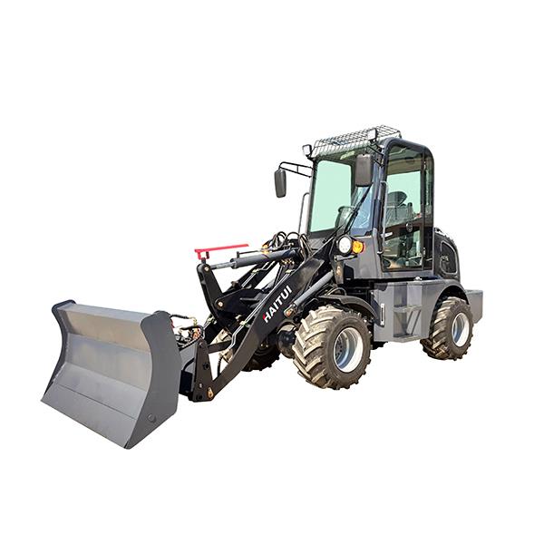Máy xúc bánh lốp mini